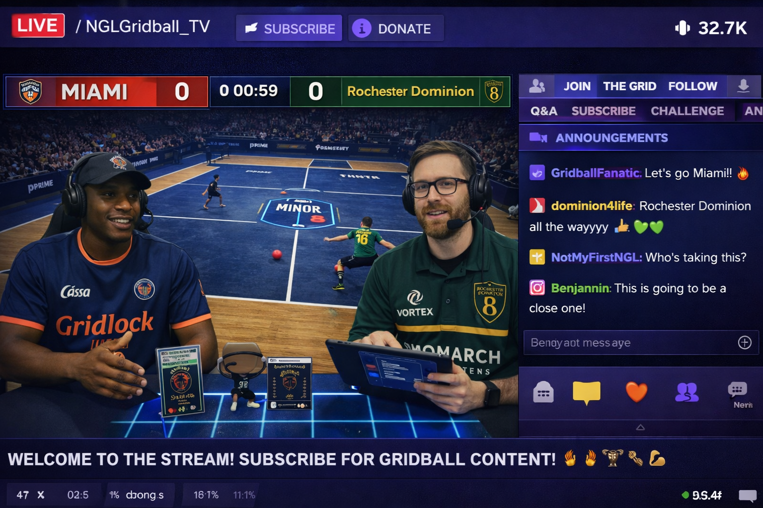 NGL streaming live on NGLGridball TV
