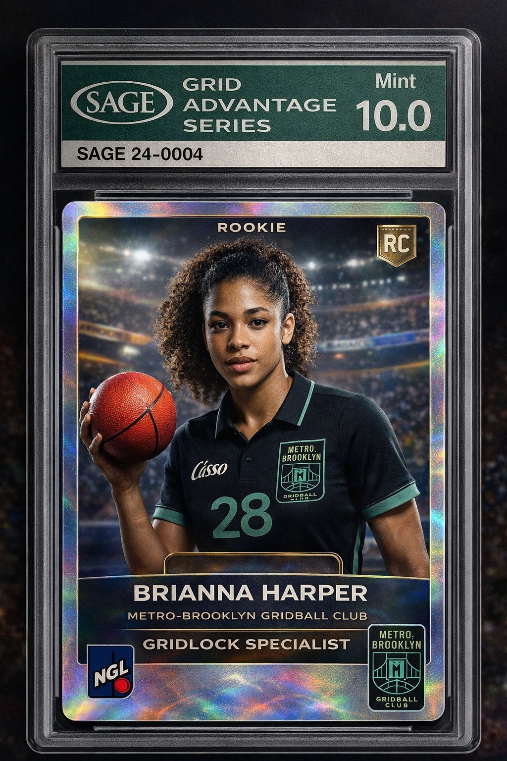 NGL trading card — Brianna Harper rookie card